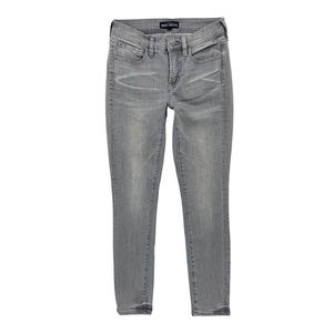 J. Crew • Mercantile Mid Rise Skinny Denim Pants Gray